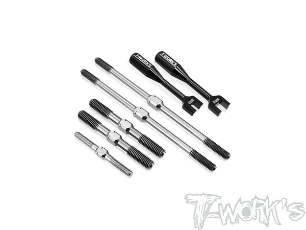 TB-199 64 Titanium Turnbuckle Set (For Mugen MBX8T/MBX8TR) – T