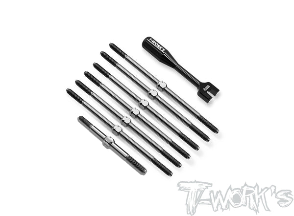 TB-334 64 Titanium Turnbuckle Set( For Xray XT4'25 ) – T-Work's