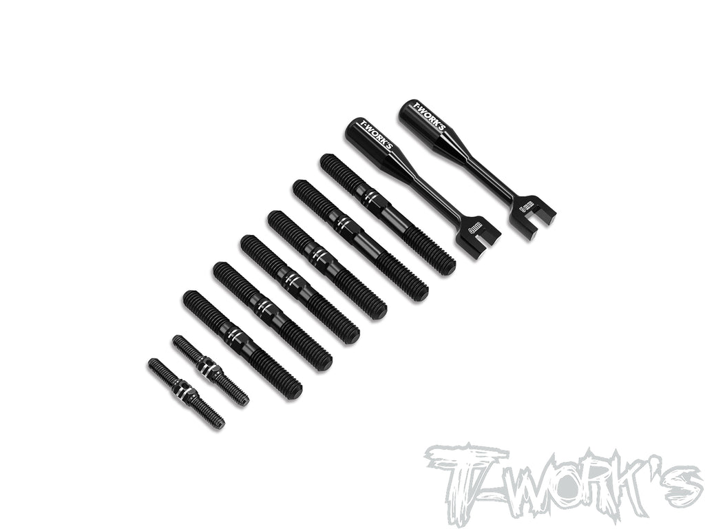 TBB-SRX8GTR	64 Titanium Black Coating Turnbuckle Set ( For Serpent SRX8GT R )