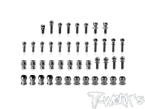 TP-220-X4'26	64 Titanium Ball End set  ( For Xray X4'26) 44pcs.