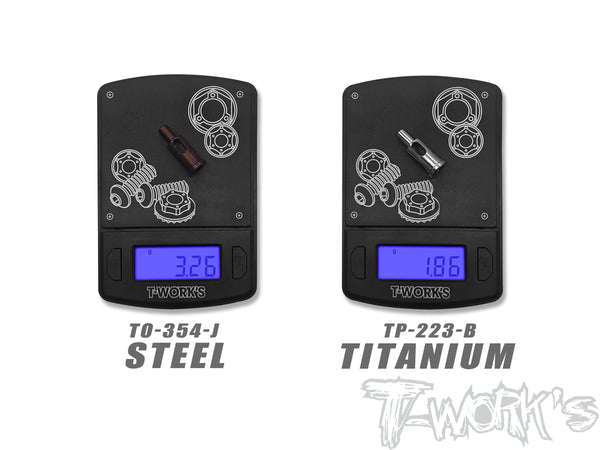 TP-223 64 Titanium King Pin S/L ( Kyosho MP11 ) 2pcs. – T-Work's