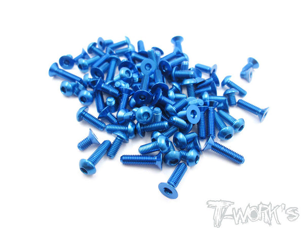 ASS-M3-10 7075-T6 Alum 3mm Screw set ( 10 Items Each 10pcs.) – T