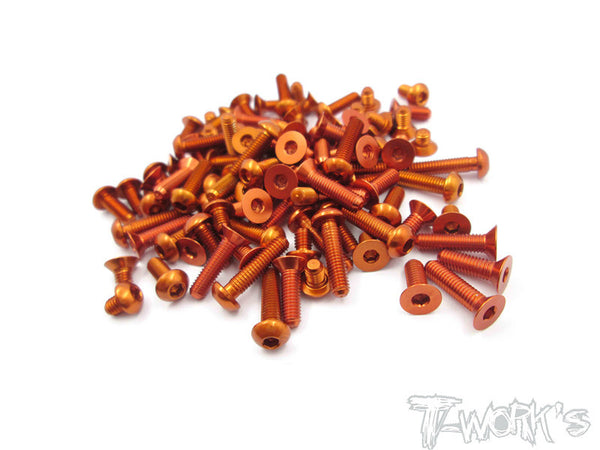 ASS-M3-10 7075-T6 Alum 3mm Screw set ( 10 Items Each 10pcs.) – T