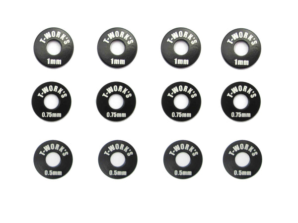 激安スーパーの“売上対決” 1mm 0.75, 0.5, Sets Shim Wheel Aluminum TA-030 each pcs 4 タイヤ・ホイール