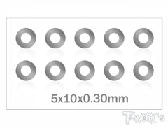 TA-124      5 x 10 Stainless Steel Shim Washer  ( 0.1, 0.2, 0.3mm )