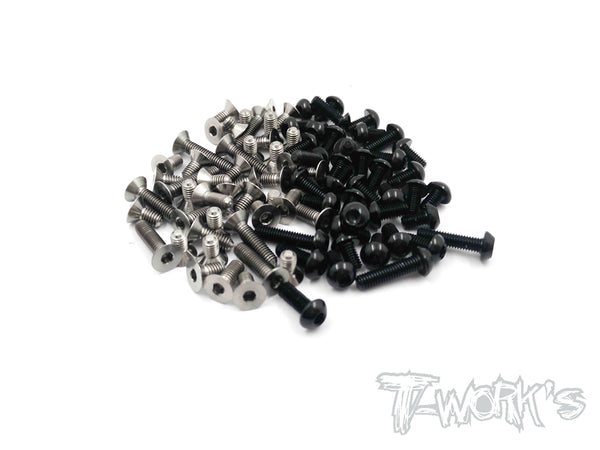 TASS-T4-20 64 Titanium &7075-T6 Screw set 93pcs.(For Xray T4 2020