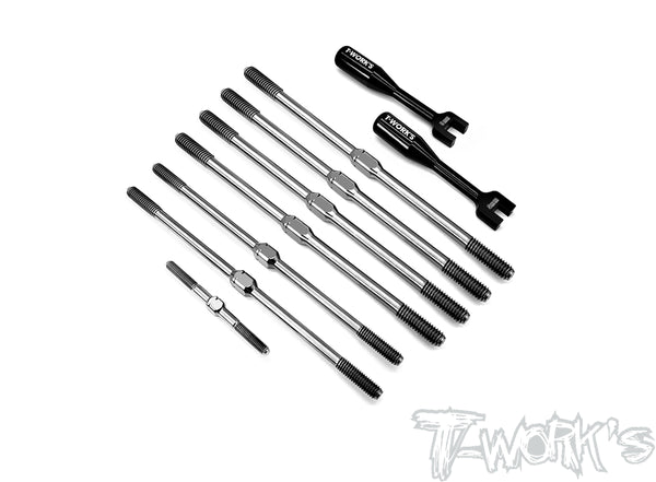 TB-251 64 Titanium Turnbuckle Set ( For TEKNO NT48 2.0 ) – T
