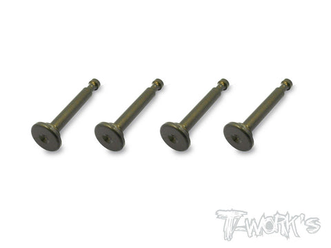 TO-198-S  7075-T6 Alum.Hard Coated Lower Shock Mount Pins ( For Serpent S811/ GT ) 4pcs.