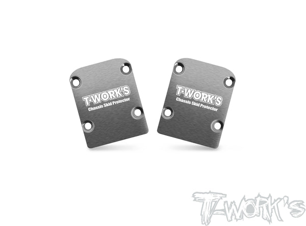 TO-220-YZ4 Stainless Steel Rear Chassis Skid Protector ( Yokomo