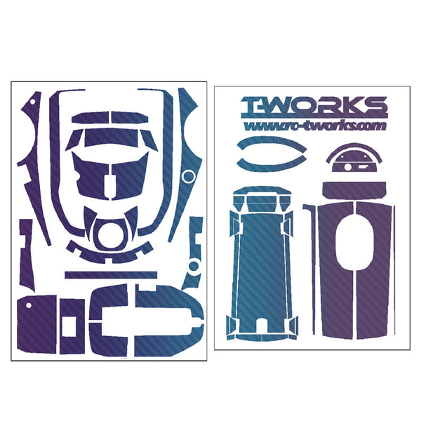 TS-048 3D Graphite Sticker (For Futaba 4PM )6Colors – T