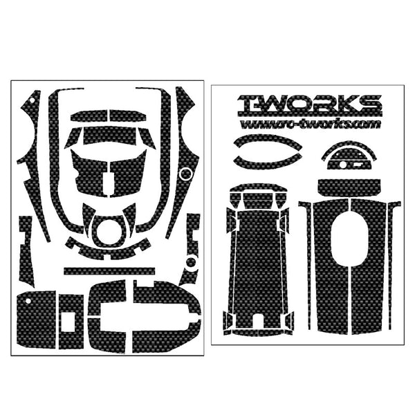 TS-049 Shiny Graphite Sticker (For Futaba 4PM ) – T-Work's
