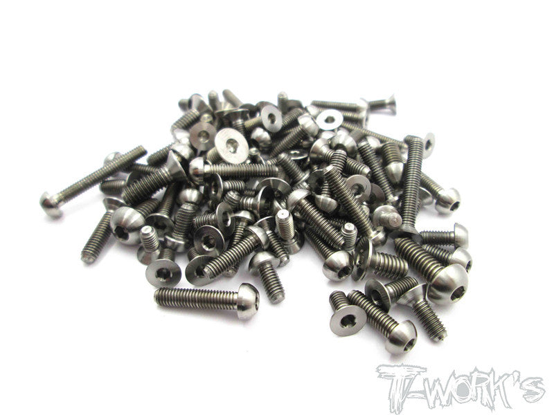 TSS-M3-10 64 Titanium  Screw set 100pcs.( 10 Items Each 10pcs. )
