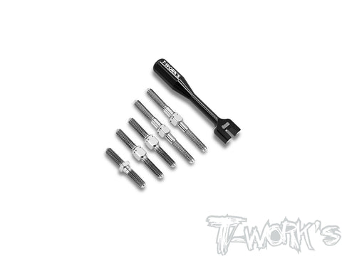 TB-325   64 Titanium Turnbuckle Set ( For Yokomo MS1.0 )