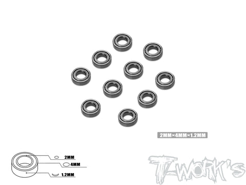 BB-2412-10  Precision Ball Bearing 2x4x1.2mm ( 10pcs. )