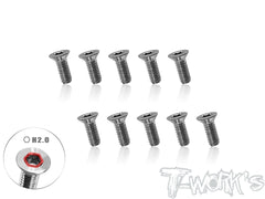 TSS-H2 64 Titanium Hex. Countersink Screw (2mm Hex Socket )