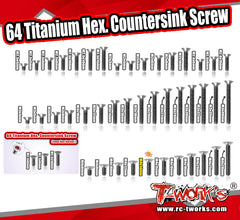 TSS-C    M4 64 Titanium Hex. Countersink Screw
