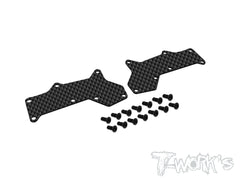 TO-246-D8EVO-F    Graphite Front A-arm Stiffeners 1mm/1.5mm/2.0mm ( For HB Racing D8 EVO )