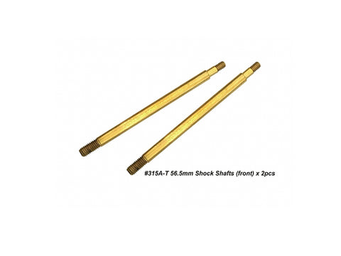 #315A-T  Hong Nor  Shock Shafts titatium coated (front) 56.5mm
