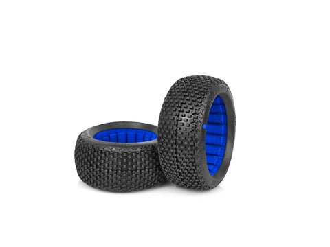 TP-3307ZRX-T3    TPRO 1/8 OffRoad MegaBlock Competition Buggy Tire Rubber Long Wear (S)(ZRX-T3)    2Pcs.