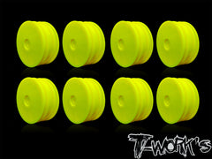 TE-226-E    2.2" 12mm Hex 4WD Front Wheel White/Yellow ( For TLR 22-4 )