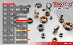BB    Precision Ball Flange Bearing (10pcs.)-Multi size options