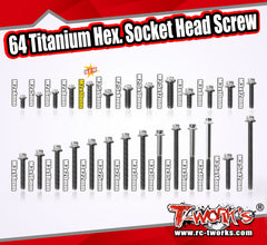 TSS-H  M2 64 Titanium Hex. Socket Head Screw ( 6pcs. )