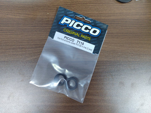 PICCO 7115   MANIFOLD SILICONE RUBBER .21 BLACK (2PCS)
