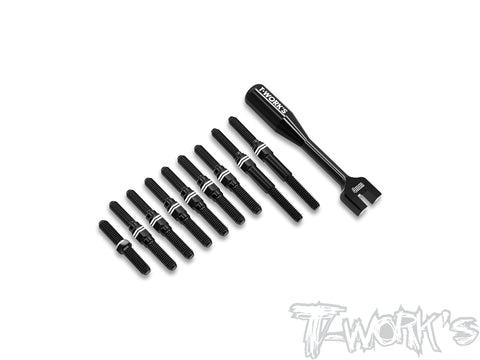 ABB-TC10-3  Alum.7075-T6 Black Coating Turnbuckle Set ( For AXON TC10/3  )