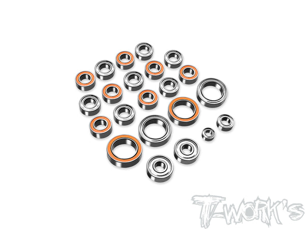 22PCS RC Car Bearing Kit, Aluminum Alloy Sealed Metal Ball