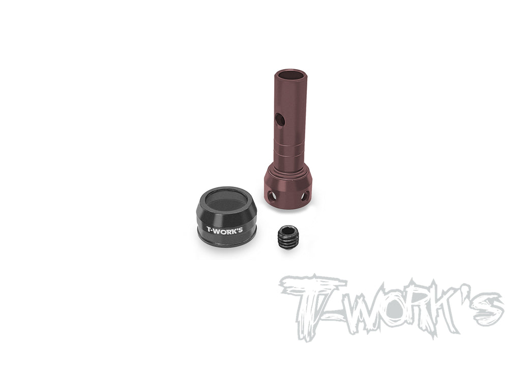 C-F8-B Steel F/R Axle Shaft With Cover (( For Sparko F8 & SWORKZ 35.4 ) * Only use for T-Work's CVD ) 1pcs *