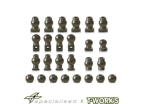 DR-TO-MX8-C 	DR 7075-T6 Hard Coated Alum. Ball Set（ For Mayako MX8 )26pcs.