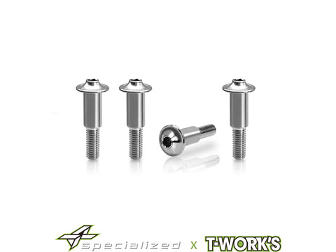 DR-TP-MX8-A     DR 64 Titanium Brake Screw 4pcs.( For Mayako MX8 )