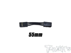 EA-041   T-Work’s  Flexible extension With Futaba Leads 55mm/80mm/200mm (1pcs.)