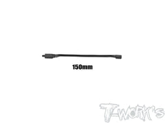 EA-045  Black Color Lockable Servo Extension with 22 AWG heavy wires 50/100/150/200/250/300mm 1pc.