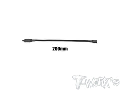 EA-045  Black Color Lockable Servo Extension with 22 AWG heavy wires 50/100/150/200/250/300mm 1pc.
