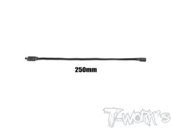 EA-045  Black Color Lockable Servo Extension with 22 AWG heavy wires 50/100/150/200/250/300mm 1pc.