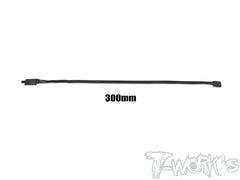 EA-045  Black Color Lockable Servo Extension with 22 AWG heavy wires 50/100/150/200/250/300mm 1pc.