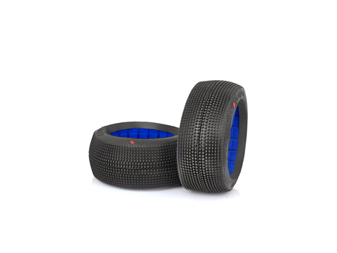 HR001-0311   HOT RACE 1/8 OFF ROAD RACING TIRES AMAZZONIA SUPER SOFT (ROBER)   2Pcs.