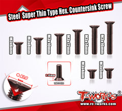 SS-3-STC   Super Thin Type Hex. Countersink Screw Set （10pcs）