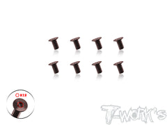 SS-12DC   120 Degree CNC Machined Steel Countersunk Screw Set (8pcs.)