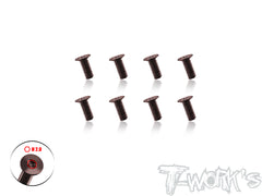 SS-12DC   120 Degree CNC Machined Steel Countersunk Screw Set (8pcs.)