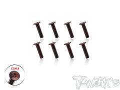 SS-12DC   120 Degree CNC Machined Steel Countersunk Screw Set (8pcs.)