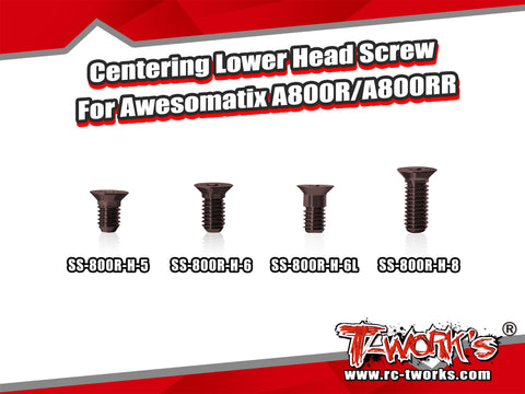 SS-800R-H    Centering Lower Head Screw   ( For Awesomatix A800R/A800RR ) 10pcs.