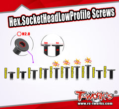 SS-LP   M3 Hex. Socket Head Low Profile Screws