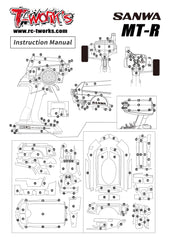 TS-086  3D Graphite Radio Skin Sticker ( For Sanwa MT-R )  6colors