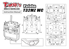 TS-089   Shiny Graphite Sticker ( For FUTABA T32MZ WC )