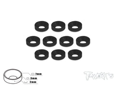 TA-001   Anodized Alum M3 Countersunk Washers (10 pcs)