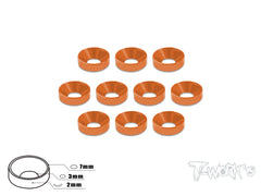 TA-001   Anodized Alum M3 Countersunk Washers (10 pcs)
