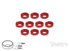 TA-001   Anodized Alum M3 Countersunk Washers (10 pcs)