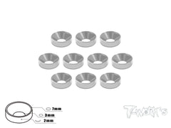 TA-001   Anodized Alum M3 Countersunk Washers (10 pcs)